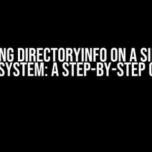 Mastering DirectoryInfo on a Simulated File System: A Step-by-Step Guide